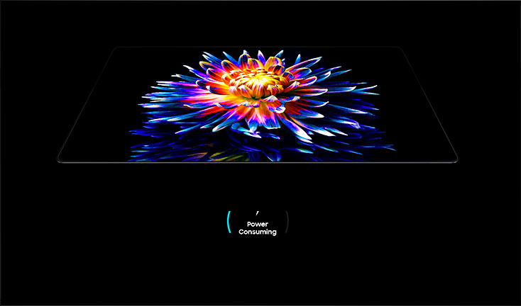 삼성 OLED Power Consuming 절감 인터랙션 화면